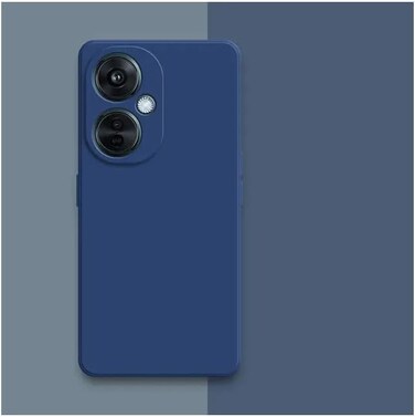 Muzz Case for OnePlus Nord N30 / OnePlus Nord CE 3 Lite Case, Liquid Gel Rubber Bumper Case with Soft Microfiber Lining Cushion Slim Hard Shell Shockproof Protective Cover for OnePlus Nord N30 (Blue)