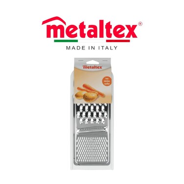 Metaltex 3-in-1 Universal Grater &ndash; Stainless Steel Multipurpose Kitchen Tool