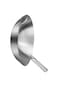 Stainless Steel Wok with Wood Grain Handle (30 Cm)
