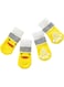Non-Slip Dog Socks, 8 Pieces Puppy Paw Protector Socks Dog Grip Socks Covers for Dog Indoor Wear on Hardwood Floor Keep Warm (Yellow, M)
