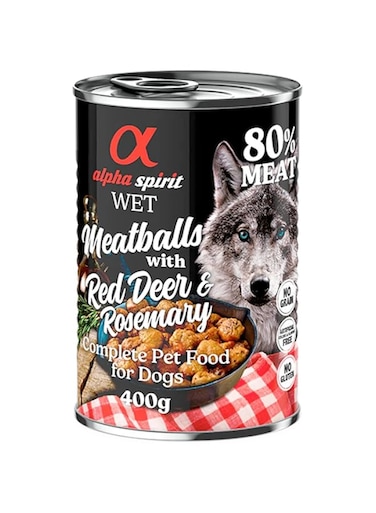 Wet Food Meat Balls with Red Deer &amp; Rosemary 400grms