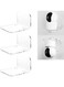 Acrylic Floating Wall Shelves Set of 3 Perfect for Security Cameras, Baby Monitors, &amp; Speakers Universal Installation with Ultra Strong Drill Free Optimal Viewing Angle &amp; Cable Management