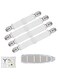 Knource roning Board Cover Clips, Adjustable Ironing Board Pad Braces Fasteners Mini Suspenders - Keep Cover Flat and Secure Tention Clips (White)