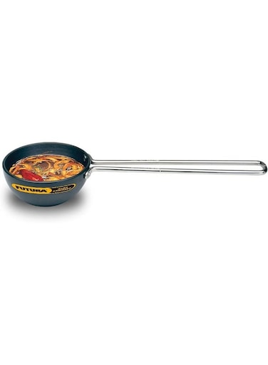 Futura 10 cm Hard Anodised Spice Heating Tadka Pan, 3,25 mm Thick Body (ATP2), Black