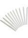 Taper Candles White Color Long 19cm x Round 1.5cm Set Of 10Pcs (19cm White Candles 10Pcs)