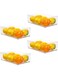 FCG Home &ndash; Stackable Plastic Fridge Storage Organizer Bin Box, Ideal for Fridge Pantry Kitchen Bathroom for pouches, packets, food, fruit, cosmetics, make up, medicines (4, Wide)