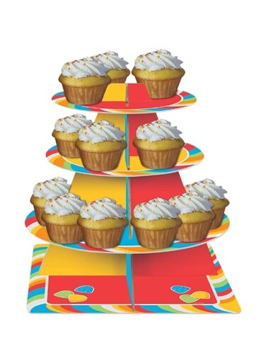 Creative Converting Sugar Buzz Tiered Cupcake Tray