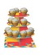 Creative Converting Sugar Buzz Tiered Cupcake Tray