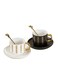 Light Luxury Golden Ears Porcelain Cup With Saucer Office Coffee Milk Tea Breakfast Mug