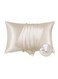 Satin Pillowcase for Hair - Beige Satin Pillow Cases Standard Size with Zipper 2 Pack, Similar to Silk Pillow Cases for Skin, Silky and Soft, Gifts for Women Men,20*30 Inches (51*76cm)