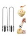 Stainless Steel Fruit and Vegetable Corer, Red Bell Pepper Seed Corer, 2024 Upgraded Stainless Steel Fruite Corer for Home Use, Kitchen Gadgets (2Pcs)