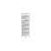 Rolling Storage Cart, Mobile Mesh Organiser with Wheels, White Metal Basket Tower for Kitchen