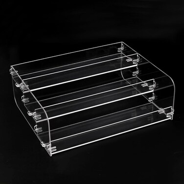 Yes!Fresh Dual-Sided Spice Rack Organizer - 3-Tier Clear Polycarbonate Storage for Kitchen and Office
