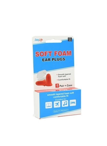 Soft Foam Ear Plugs Superior Noise Reduction for Sleeping Studying Earplug 1 Pair