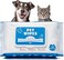 Spanielbuns Cat Wipes - All Purpose Pet Grooming Wipes Wet Tissues - Quick Cleaning Deodorizing for Bums, Body, Paws, Ears - 1 Travel Pack of 100 Wipes
