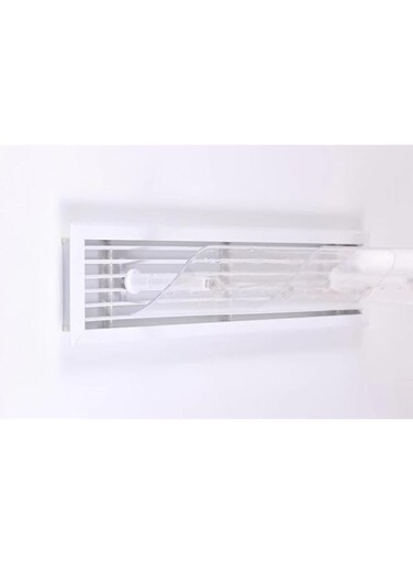 LUMINS Central AC Air Flow Deflector, Adjustable Air Conditioner Deflector, Side Outlet Air Wing Air Cooled Baffle Wind Direction Telescopic Windshield (60-98cm)