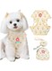 NALACAL Harness and Leash Set, Cute Small Dog with Bag Soft Breathable No Pull, Puppy Cat Harness with Leads Kit Plaid Flower, Pet Vest Harness for Small Dogs Cats Rabbits Shih Tzu Yorkies (Beige)