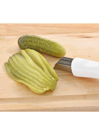 Fackelmann Arcad Cucumber Slicer, White/Silver, FKL.KG49268
