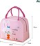 حقيبة غداء معزولة كبيرة السعة من موبكوس، لونها وردي أرنبي   حقيبة طعام مقاومة للماء والبقع مع خاصية الحفاظ على درجة الحرارة   حقيبة غداء متينة من البوليستر للمكتب والمدرسة