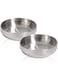 ComSaf Food Grade 304 Stainless Steel Cat Bowls, Shallow and Wide Metal Cat Food and Water Feeder Set, Durable Double Layer Pet Feeding Dishes for Kitten, Puppy, Whisker Stress Free, Dishwasher Safe