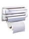 Dubai Gallery Kitchen Triple Paper Dispenser, White AMZ-N23827994A