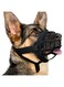 Dog Muzzle, Silicone Basket Muzzle for Small Medium Large Dogs, Soft Cage Muzzle Prevent Biting Chewing, Allow Drinking Panting, Suitable for German Shepherd (Black, 1)