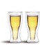 Art 370Ml Double Wall Glass Cup 2Pcs Set Borosilicate For Coffee, Tea, Whiskey, Cocktails &amp; All Beverages