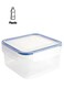 Square Clip And Close Container 1.1L Blue/Clear