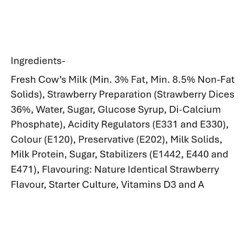 Al Rawabi Yo Strawberry Yoghurt, 130g
