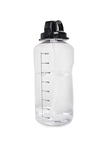 Tymedration 1 Gallon (128oz) Water Bottle With a Straw- Motivational Time Increments to Ensure 1 Gallon Water Intake Per Day. Time Goals to Make Sure You Stay Hydrated. BPA Water Jug