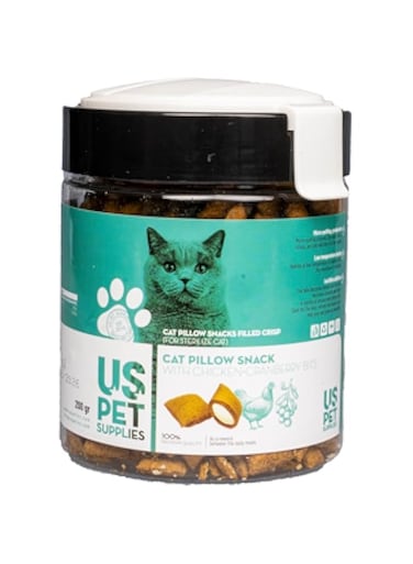 US PET SUPPLIES Kitten Pillow snack With Chicken+Cranberry bits