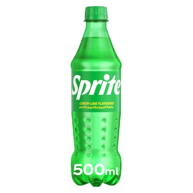 Sprite Lemon Lime Flavoured Carbonated Soft Drink PET Bottle, 500ml