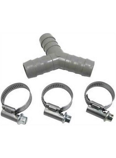 UTP Washing Machine Dishwasher Drain Hose Y Piece Joiner Connector Splitter Kit 17mm