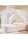 Portable Mosquito Netting Mosquito Net for Bed Cameros para One Side Opening White Bed Canopy Netting for Bedroom Camping Outdoor Travel