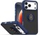 Case for IPhone 17 Pro Case Cover Metal Ring Holder Grip Kickstand Car Magnetic Mount Shockproof Matte Hard Back Bumper Case for IPhone 17 Pro 5G 2025 Blue
