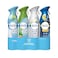 Febreze Air Freshener Variety Pack, 4 X 250g Aerosol Spray, Linen &amp; Sky, Original Gain, Fresh Lemon &amp; Ocean, Odor-Fighting Air Freshener For Home, Bathroom &amp; Office