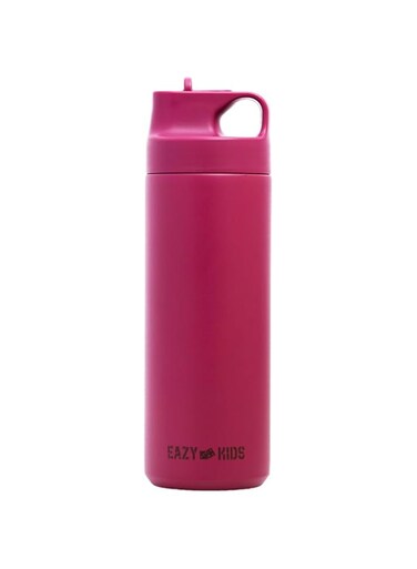 Eazy Kids - Double Wall Insulated Sports Water Bottle - Pink, 550Ml