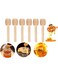 Natural Wood Honey Spoon   10CM   6-PACK   Honey Dipper Sticks   Drizzling   Stirring   Dispensing Honey   Jam   Syrup   Eco-Friendly   Kitchen &amp; Party Favors