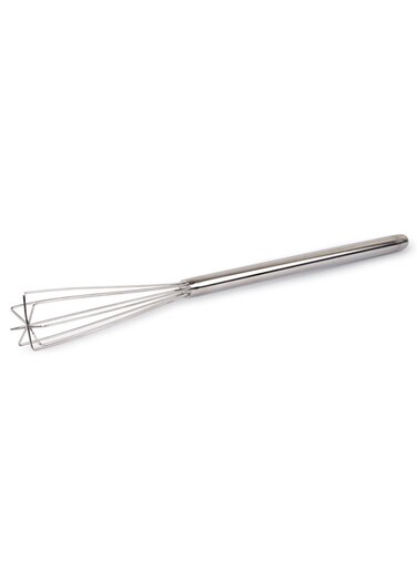 10.25" Long-Handle Silver Espresso Whisk, Perfect Coffee Distribution, Stainless-Steel Triangular Design, long handle whisk for precision, ideal as a coffee whisk for commercial &amp; home use.