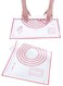 Baking Mat, 16" x 24" - Non-Slip Pastry Mat for Rolling Dough, Pie Crust &amp; Fondant, Oven Liner with Measurement