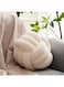 Home Enomia Knot Cushion Dia27cm - White