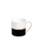 Bone China Mug Black/White/Gold 12ounce