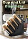 Cup and Lid Holder, Disposable Paper Cup Dispenser, 4 Compartment Coffee Cup and Lid Storage Organizer Holder for Countertop Coffee Station Bar Restaurant Breakroom (HHC-cups holder011)
