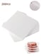 Life 200pcs Parchment Paper Sheet for Baking, Hamburger patty paper 5.5" Square Non-Stick Wax Paper Sheets for Burger Press Patty Seperate Cookies