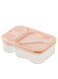 Lunch Box for kids school, Plastic Bento Lunch Box,800ml Reusable Lunch Box Kids Pink