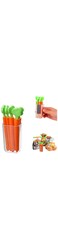 Aowin 5 Pcs Food Sealing Clip,Refrigerator Sealing Clips,Creative Cute Carrot Shape Food Bag Clips,Plastic Food Snack Clips for Bags,Radish Shape Sealing Clip with Magnetic Storage Box