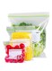 Reusable Food Storage Bags, Freezer Ziplock Lunch Bags, 20 Large/30 Medium/40 Small (Clear/White)