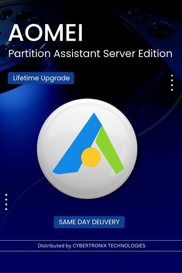 AOMEI Partition Assistant Server Edition    Lifetime Upgrade   Digital License   SAME DAY DELIVERY