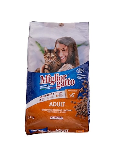 Miglior Gatto Chicken and Turkey Adult Cat Dry Food 1.5 Kg