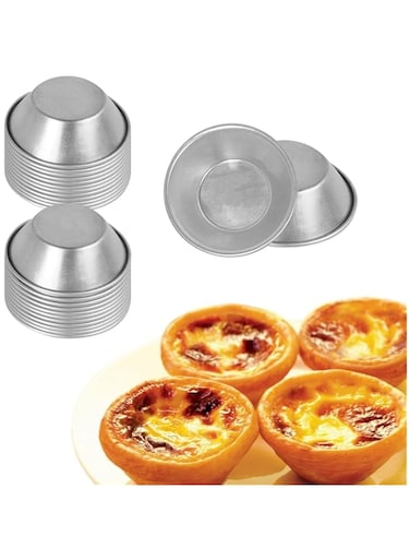 25 Pcs Mini Tiny Pie Muffin Cupcake Pans Tin Egg Tart Mold Bakeware -NonStick Puto Cup